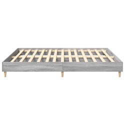 Cadre de lit sans matelas sonoma gris 180x200 cm 