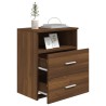 Table de chevet Chêne marron 50x32x60 cm 