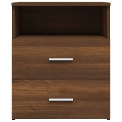 Table de chevet Chêne marron 50x32x60 cm 