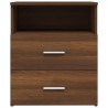 Table de chevet Chêne marron 50x32x60 cm 
