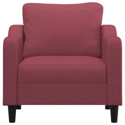 Fauteuil Rouge bordeaux 60 cm Tissu 