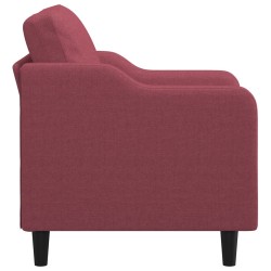 Fauteuil Rouge bordeaux 60 cm Tissu 