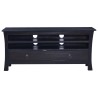 Meuble TV Café noir clair 100x30x45 cm Bois d'acajou massif 