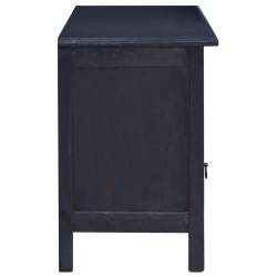 Meuble TV Café noir clair 100x30x45 cm Bois d'acajou massif 