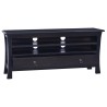 Meuble TV Café noir clair 100x30x45 cm Bois d'acajou massif 
