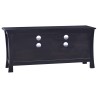Meuble TV Café noir clair 100x30x45 cm Bois d'acajou massif 