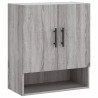 Armoire murale sonoma gris 60x31x70 cm bois d'ingénierie 