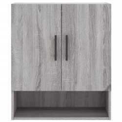 Armoire murale sonoma gris 60x31x70 cm bois d'ingénierie 