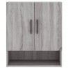 Armoire murale sonoma gris 60x31x70 cm bois d'ingénierie 