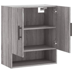 Armoire murale sonoma gris 60x31x70 cm bois d'ingénierie 