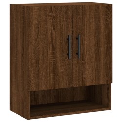 Armoire murale chêne marron 60x31x70 cm bois d'ingénierie 