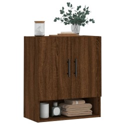 Armoire murale chêne marron 60x31x70 cm bois d'ingénierie 