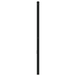 Tête de lit chêne fumé 140 cm fer et bois d'ingénierie 