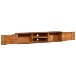 Meuble TV mural 135x30x30 cm Bois de teck massif 
