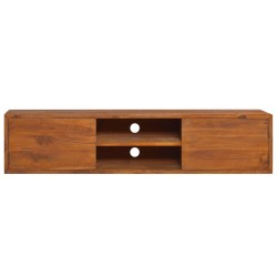 Meuble TV mural 135x30x30 cm Bois de teck massif 