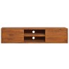 Meuble TV mural 135x30x30 cm Bois de teck massif 