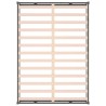 Cadre de lit sans matelas gris 120x200 cm bois massif 