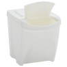 Poubelles à ordures empilables 4 pcs Blanc 100 L Polypropylène 
