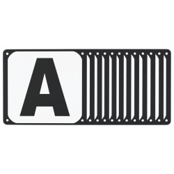 Lettres d'arène de dressage 12 pcs acier 