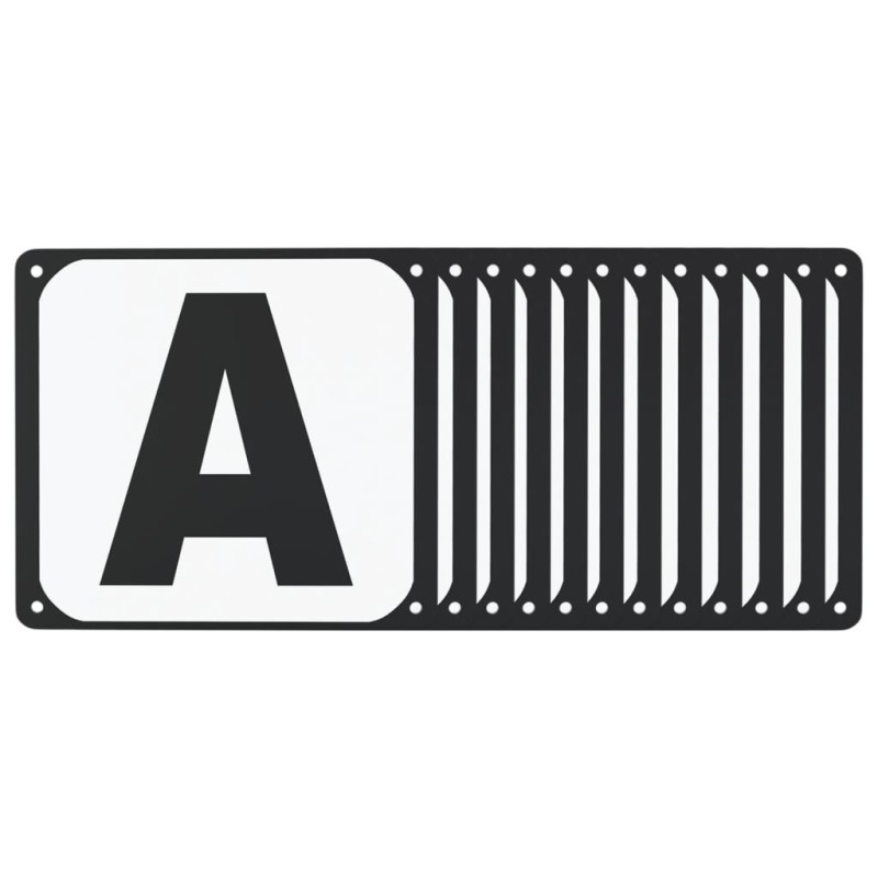 Lettres d'arène de dressage 12 pcs acier 