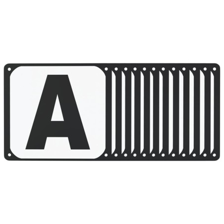 Lettres d'arène de dressage 12 pcs acier 