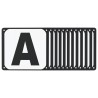 Lettres d'arène de dressage 12 pcs acier 