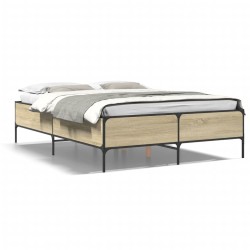 Cadre de lit sans matelas chêne sonoma 120x190 cm 