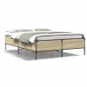 Cadre de lit sans matelas chêne sonoma 120x190 cm 