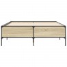 Cadre de lit sans matelas chêne sonoma 120x190 cm 