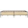 Cadre de lit sans matelas chêne sonoma 120x190 cm 