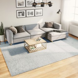 Tapis HUARTE à poils courts doux et lavable bleu 240x340 cm 