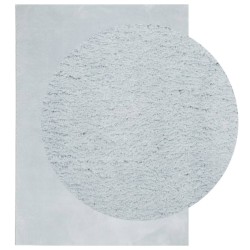 Tapis HUARTE à poils courts doux et lavable bleu 240x340 cm 