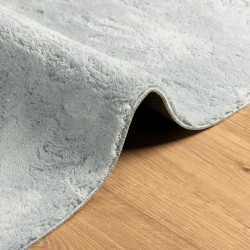 Tapis HUARTE à poils courts doux et lavable bleu 240x340 cm 