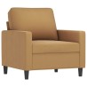 Fauteuil Marron 60 cm Velours 
