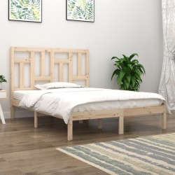 Cadre de lit sans matelas 140x200 cm bois massif de pin 
