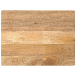 Dessus de table 70x50x2,5 cm rectangulaire bois massif manguier 