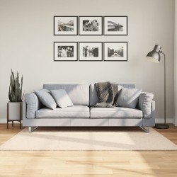 Tapis HUARTE à poils courts doux et lavable beige 120x170 cm 