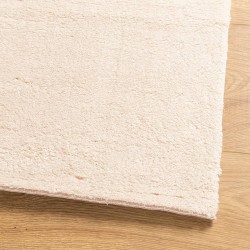 Tapis HUARTE à poils courts doux et lavable beige 120x170 cm 