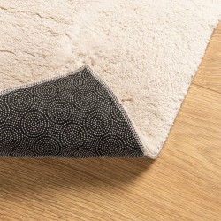 Tapis HUARTE à poils courts doux et lavable beige 120x170 cm 