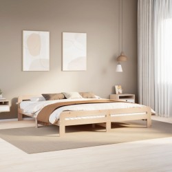 Cadre de lit sans matelas 180x200 cm bois massif de pin 