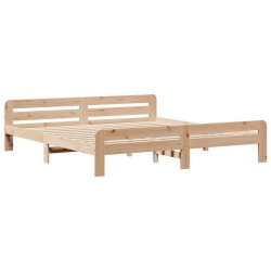 Cadre de lit sans matelas 180x200 cm bois massif de pin 