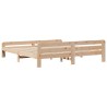 Cadre de lit sans matelas 180x200 cm bois massif de pin 