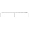 Cadre de lit métal sans matelas blanc 100x200 cm 