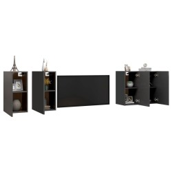 Meubles TV 4 pcs Gris 30,5x30x60 cm Bois d'ingénierie 