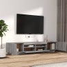 Ensemble de meubles TV avec lumières LED 2 pcs Sonoma gris 