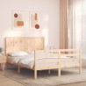 Cadre de lit sans matelas 120x200 cm bois massif 