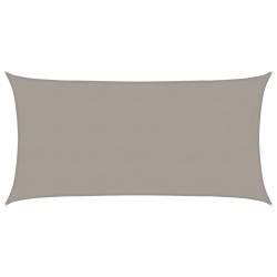 Voile d'ombrage 160 g/m² rectangulaire gris clair 4x7 m PEHD 