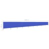 Paravent 9 panneaux Tissu 1200 x 160 cm Bleu azuré 