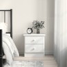 Table de chevet ALTA blanc 41x35x41 cm bois de pin massif 