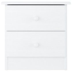 Table de chevet ALTA blanc 41x35x41 cm bois de pin massif 